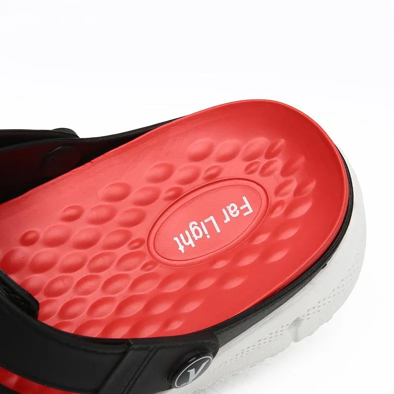 Men's fashion closed toe hollow water shoes