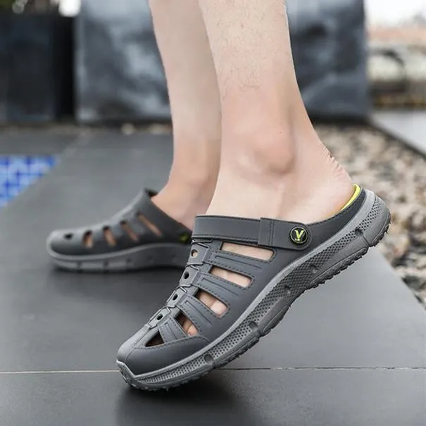 Men's fashion closed toe hollow water shoes