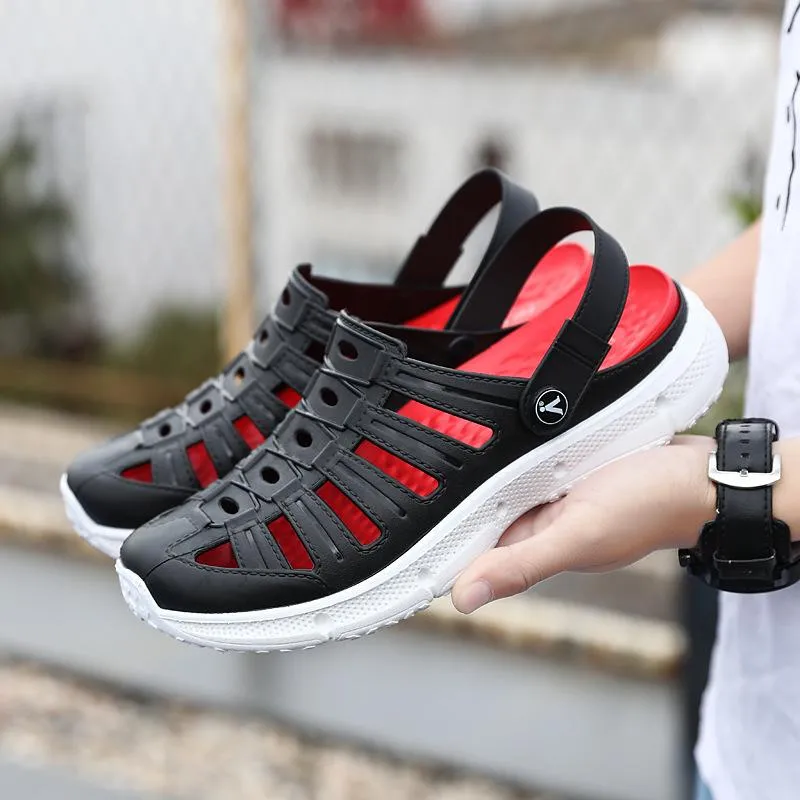 Men's fashion closed toe hollow water shoes