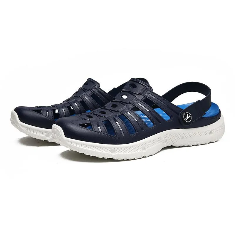 Men's fashion closed toe hollow water shoes
