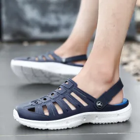 Men's fashion closed toe hollow water shoes