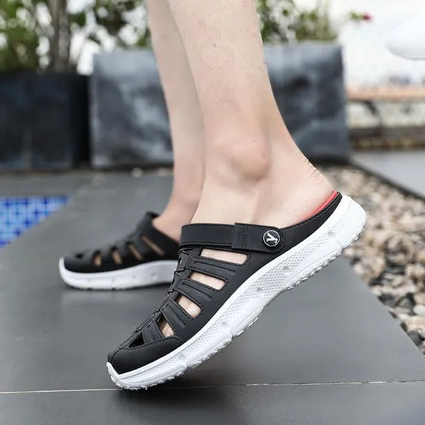 Men's fashion closed toe hollow water shoes
