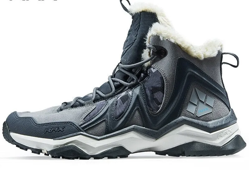 Men's Fleece Lined Hightop Outdoor Hiking Snowboots