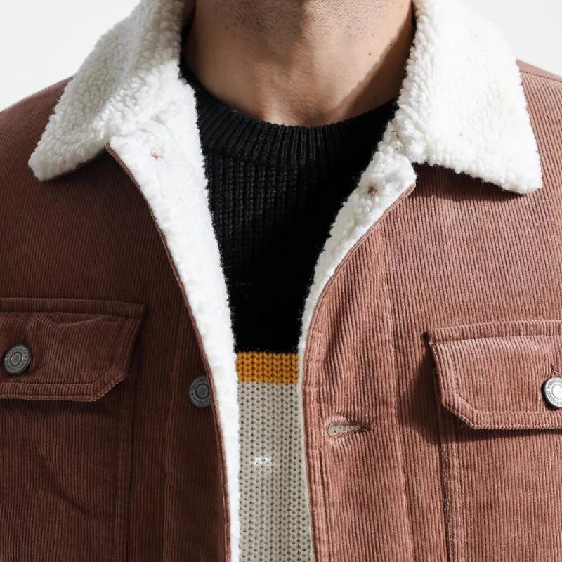 Men's Winter Casual Warm Corduroy Jacket