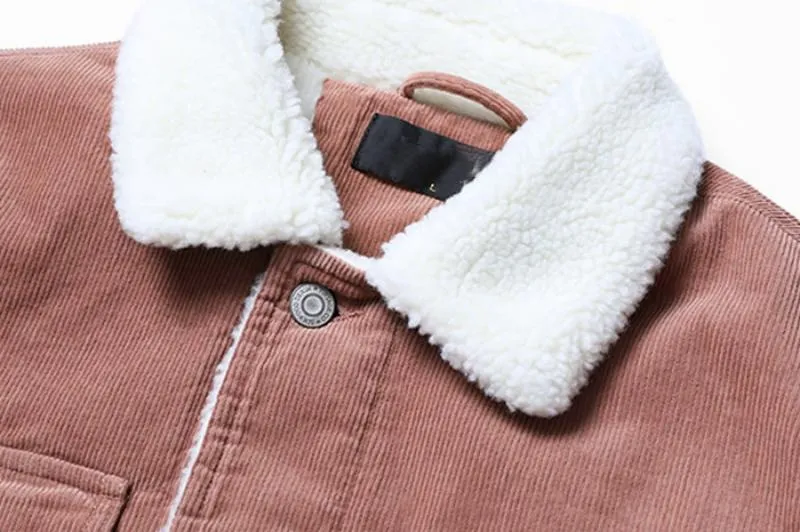 Men's Winter Casual Warm Corduroy Jacket