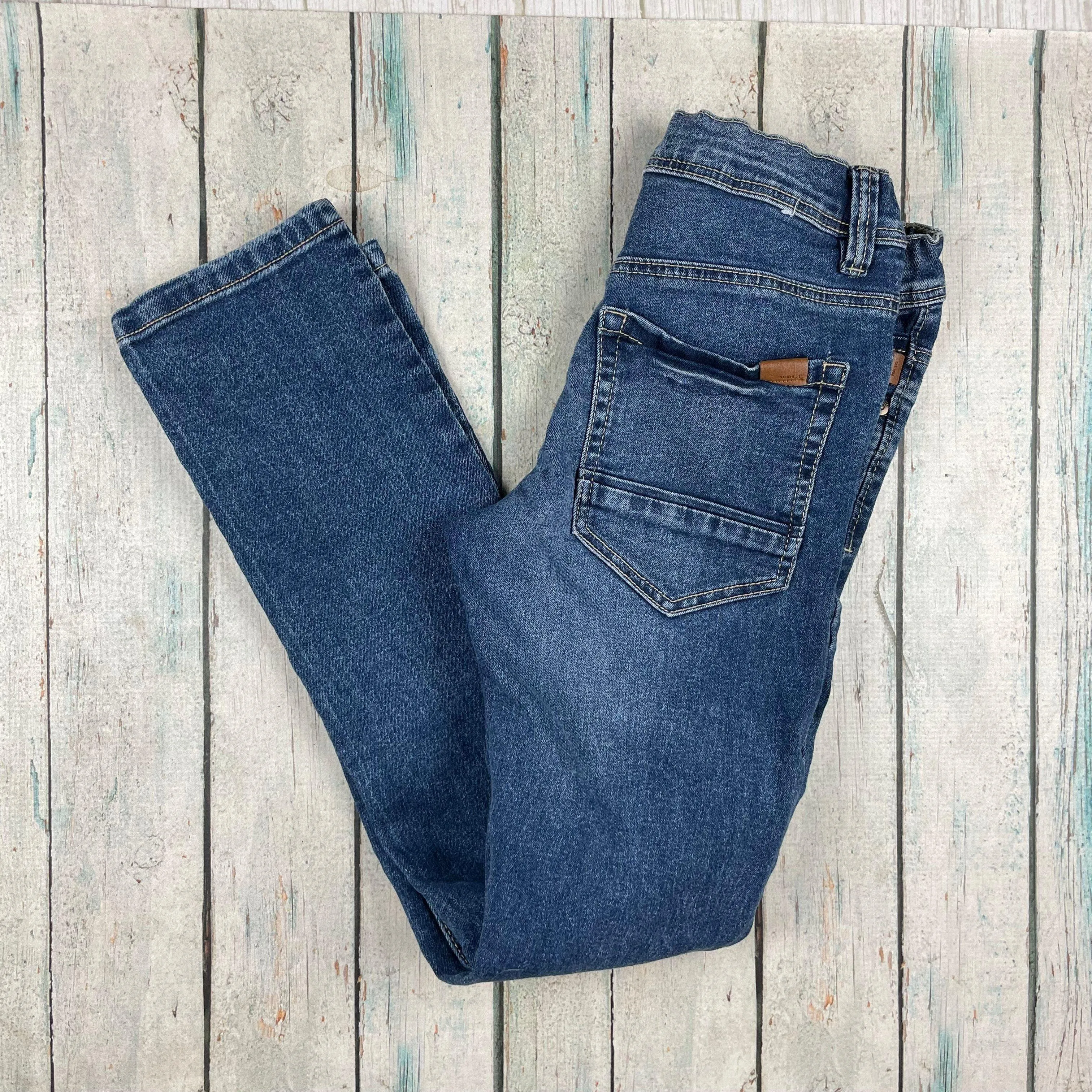 Name It Kids Straight Leg Denim Jeans - Size 8