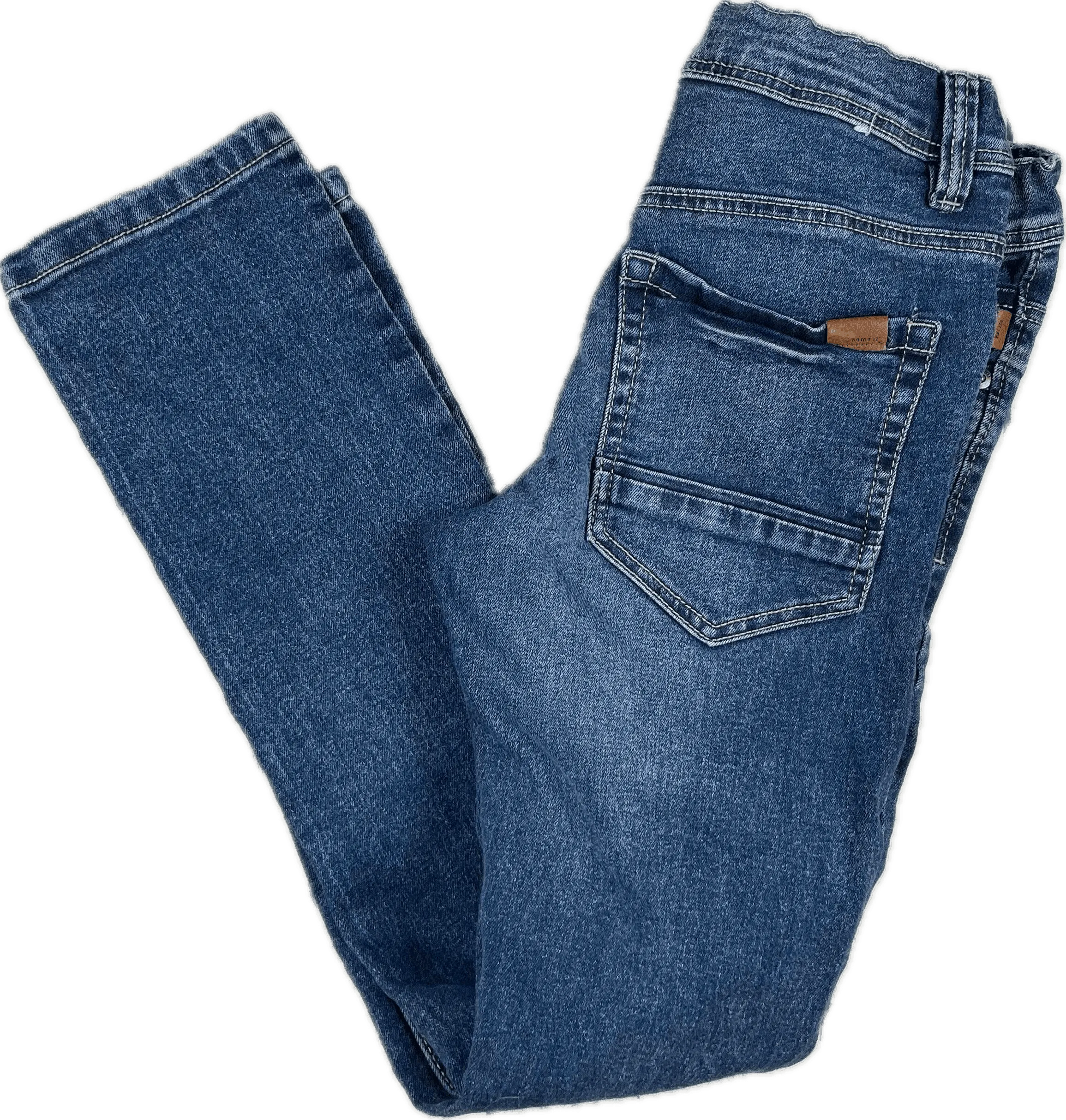 Name It Kids Straight Leg Denim Jeans - Size 8