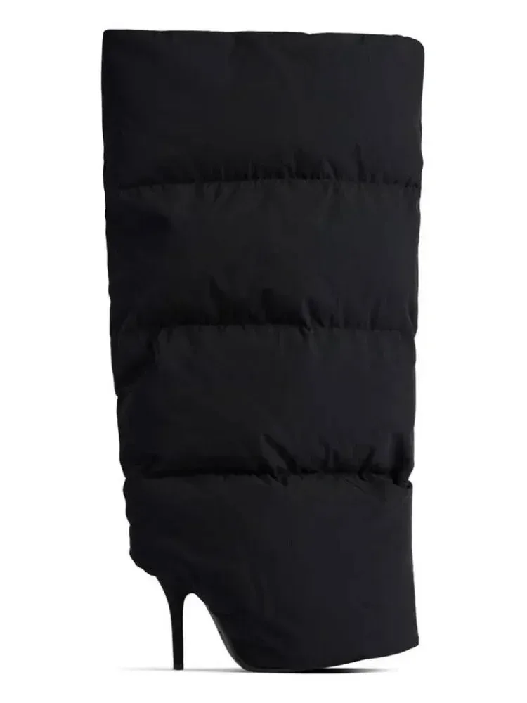 New Designer Slender High Heels Knee-High Women's Boots - Fashion Walk Party Boots for Large Mid-Size Women – Autumn and Winter
