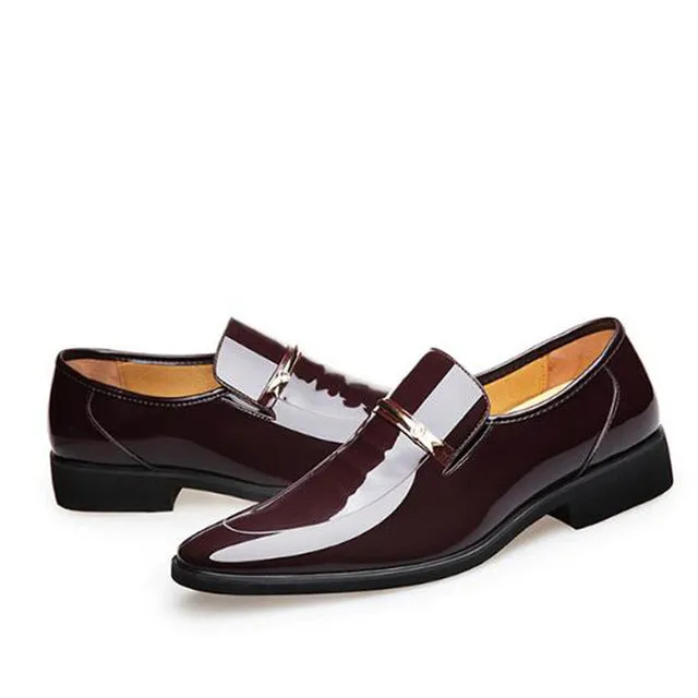 NPEZKGC Brand High Quality Men Oxford Men Leather Dress Shoes Fashion Business Men Shoes Men Dress Pointed Shoes Wedding shoes