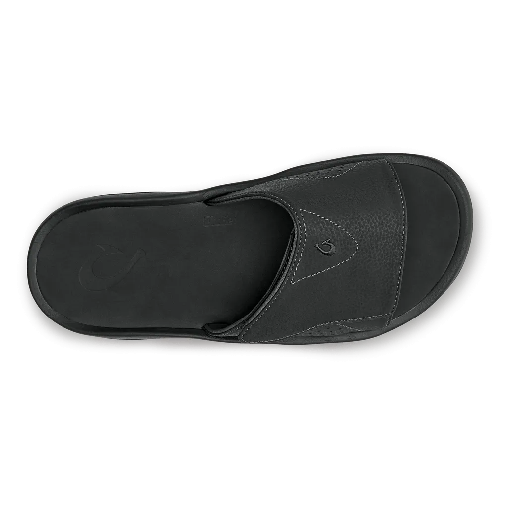 OluKai Men's Nalu Slides- Black