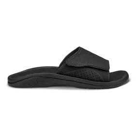 OluKai Men's Nalu Slides- Black