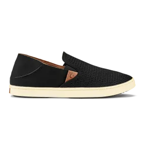 OluKai Women's Pehuea Slip Ons- Black