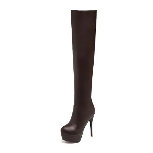 Over-the-Knee Pencil Heel Boots