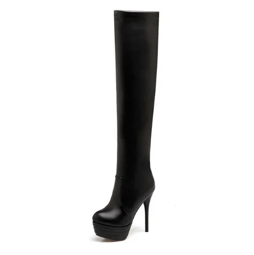 Over-the-Knee Pencil Heel Boots