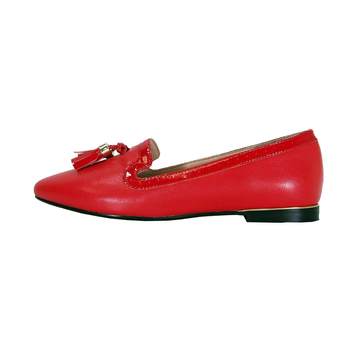 PEERAGE Brenna Women's Wide Width Casual Leather Flats