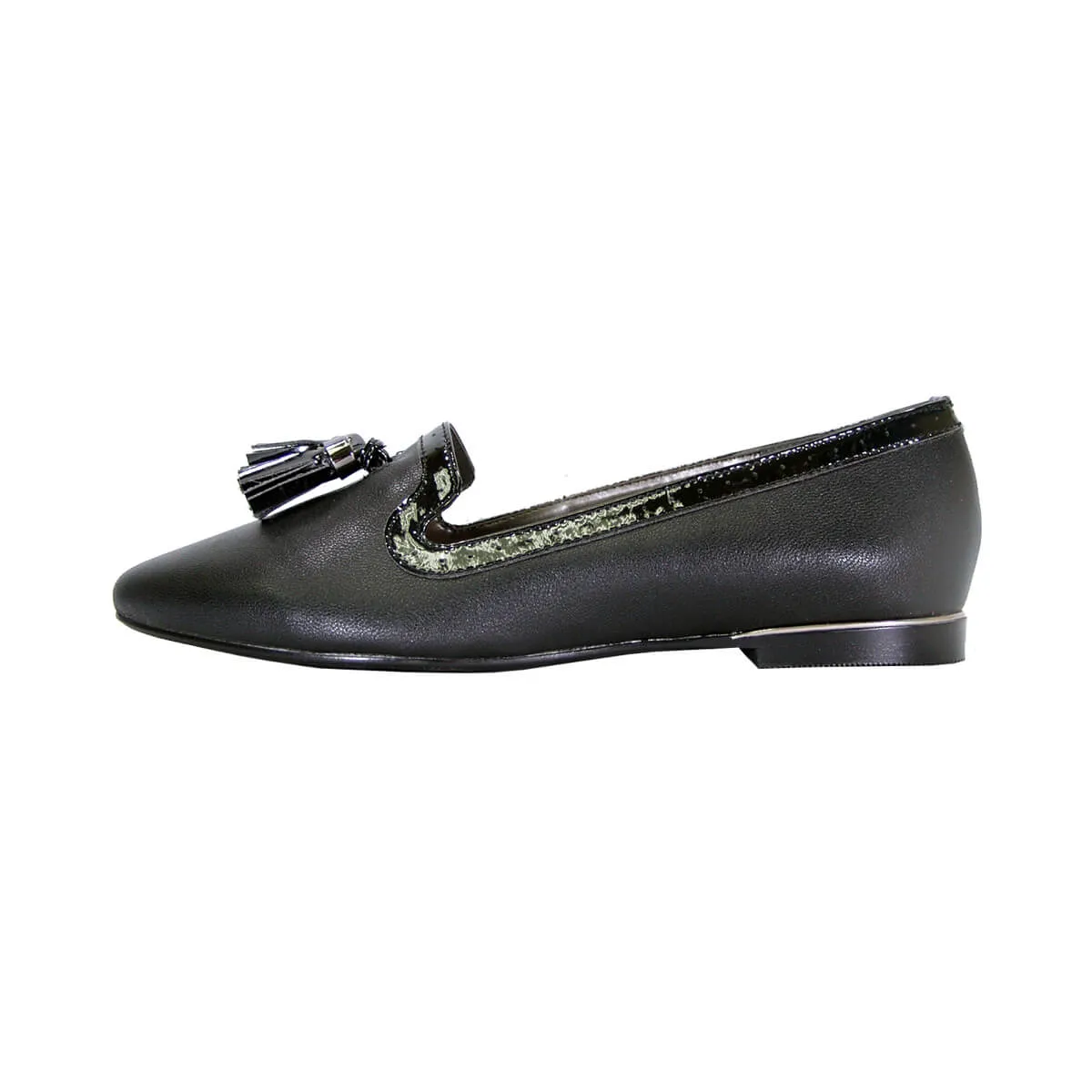 PEERAGE Brenna Women's Wide Width Casual Leather Flats