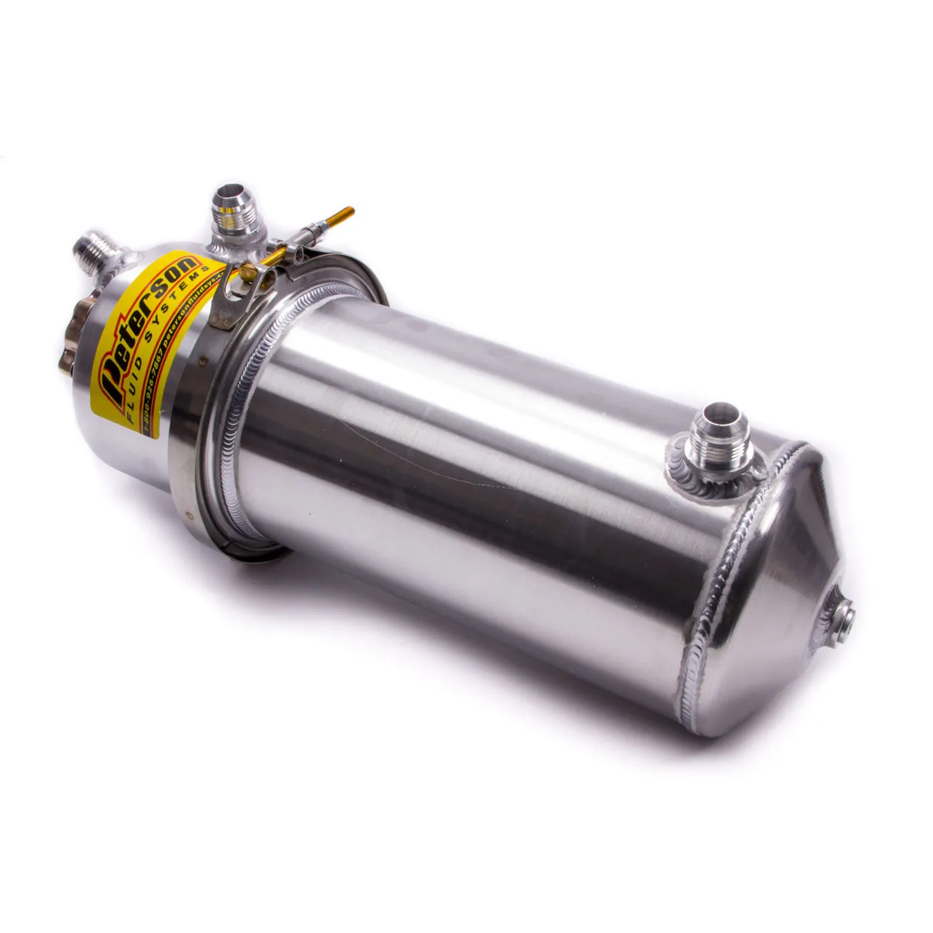 Peterson 2 Gallon Dry Sump Oil Tank w/ Single Scavenge Inlet -12AN Male Fittings
