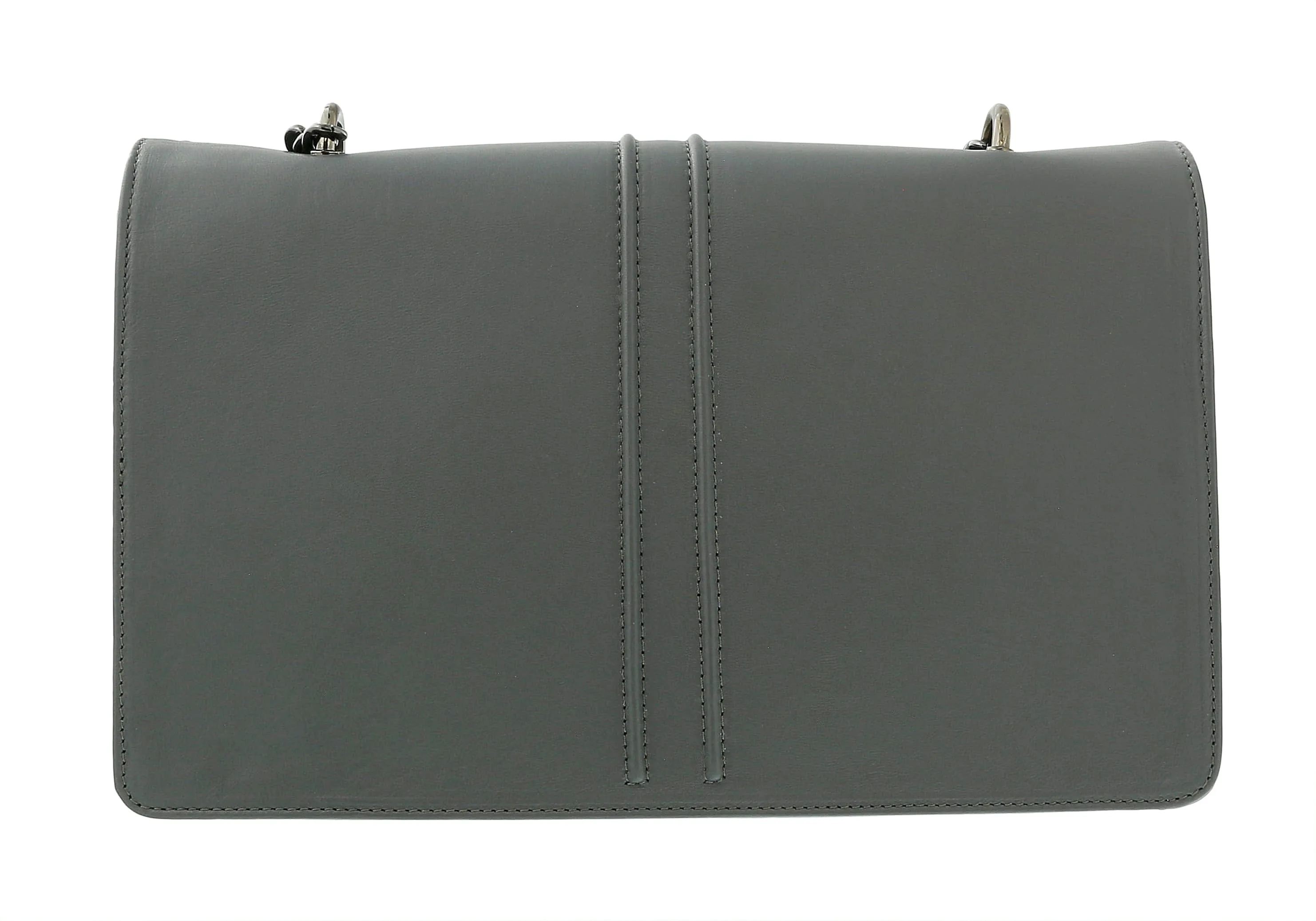 Pierre Cardin Grey Leather Medium Structured Shoulder Bag