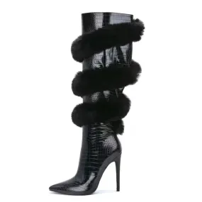 Plush Long Boots