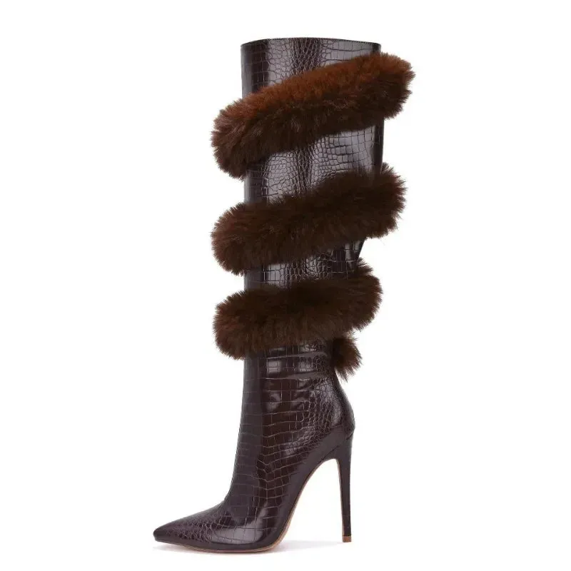 Plush Long Boots