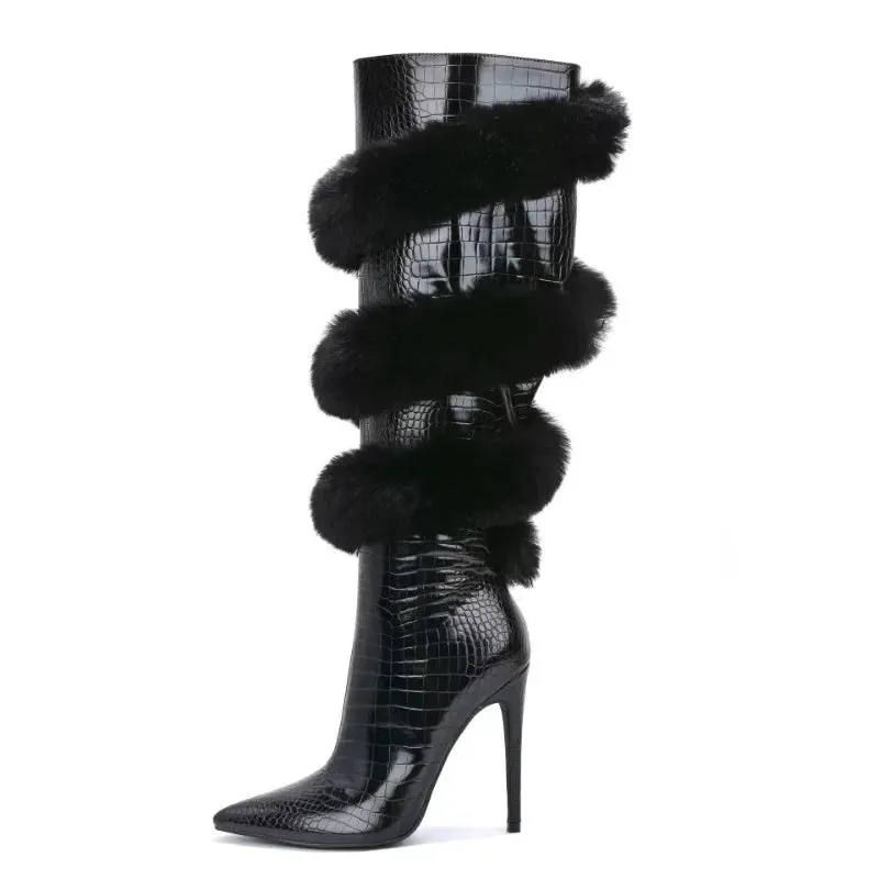 Plush Long Boots