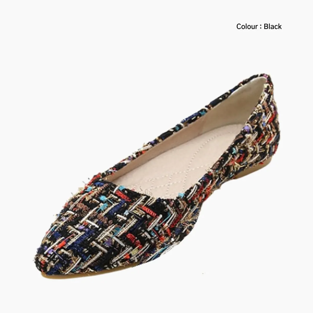 Pointed-Toe, Slip-On: Ballet Flats