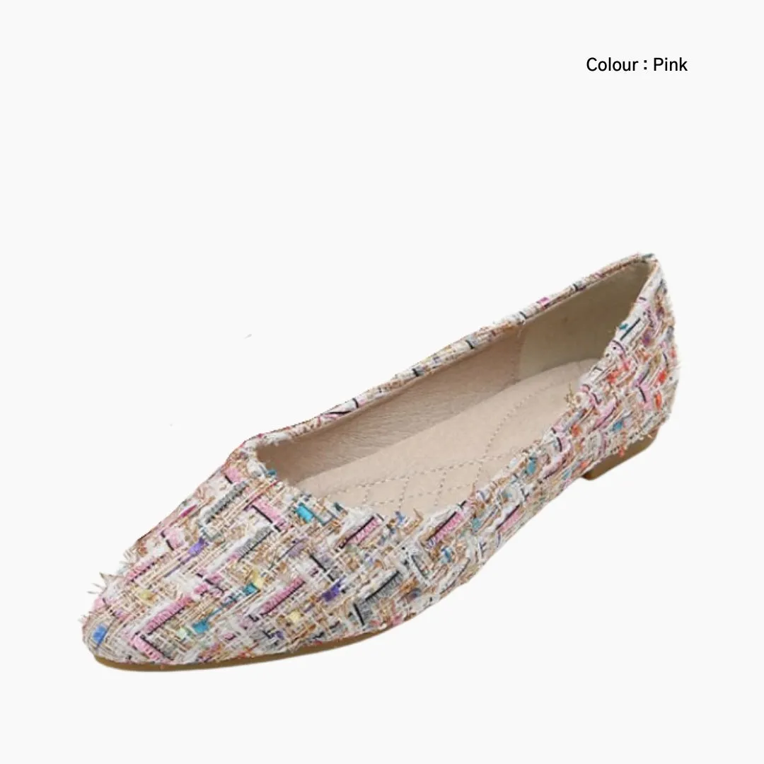 Pointed-Toe, Slip-On: Ballet Flats