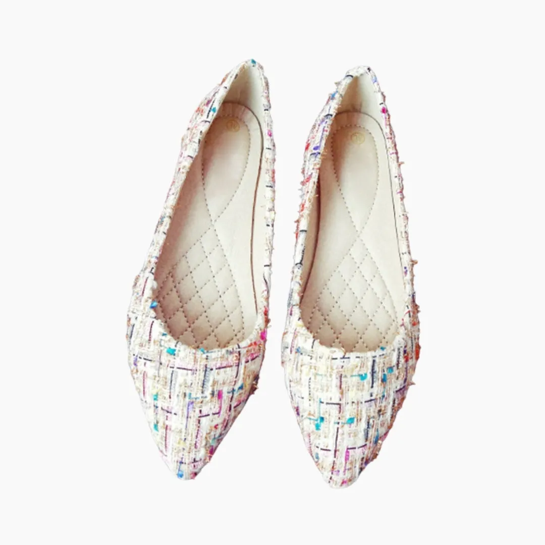 Pointed-Toe, Slip-On: Ballet Flats