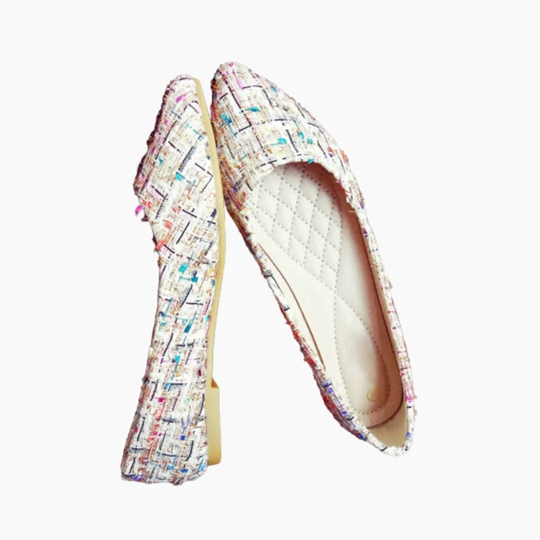 Pointed-Toe, Slip-On: Ballet Flats