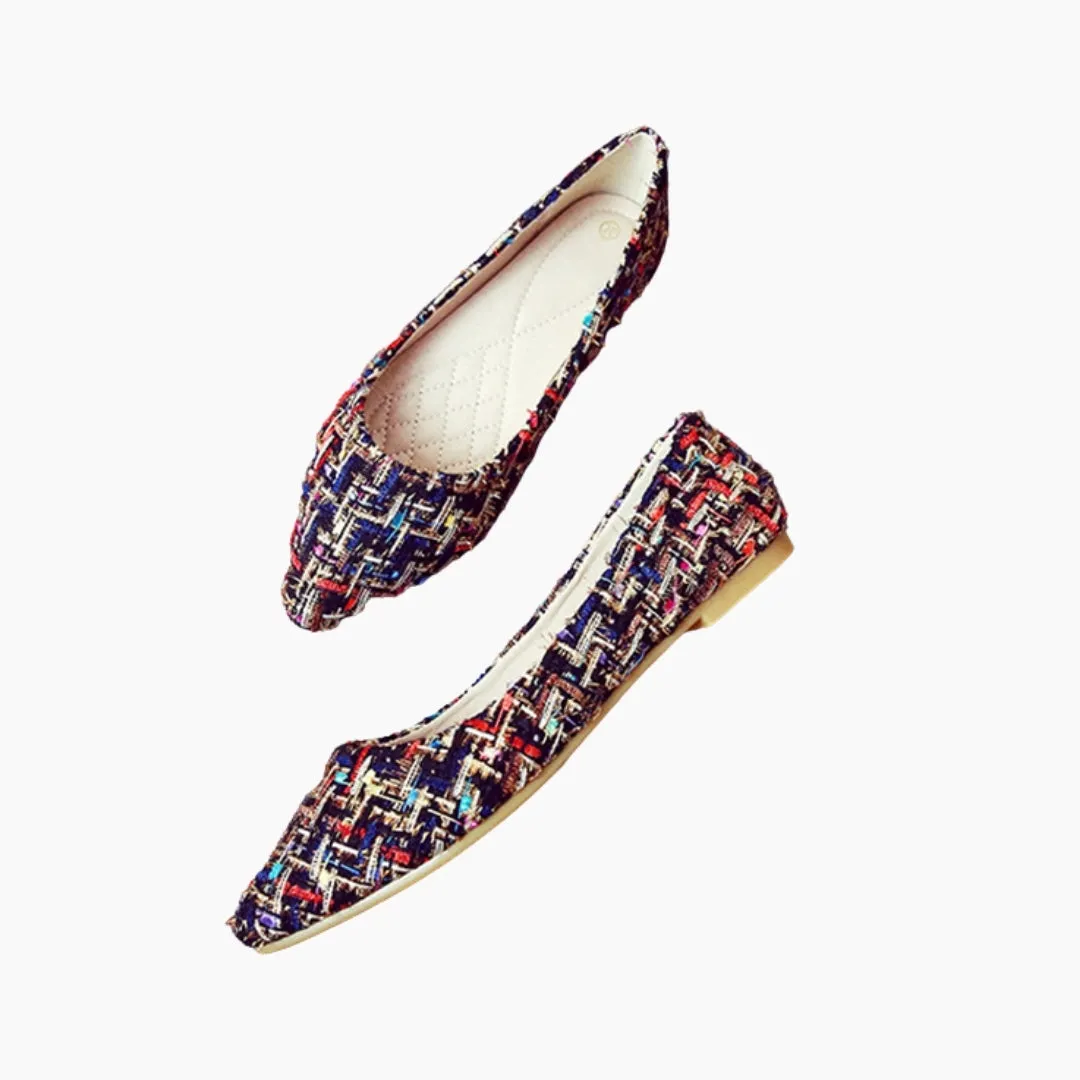 Pointed-Toe, Slip-On: Ballet Flats