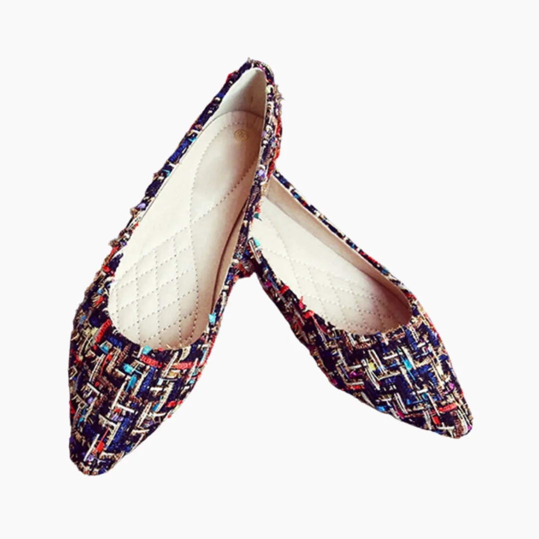 Pointed-Toe, Slip-On: Ballet Flats