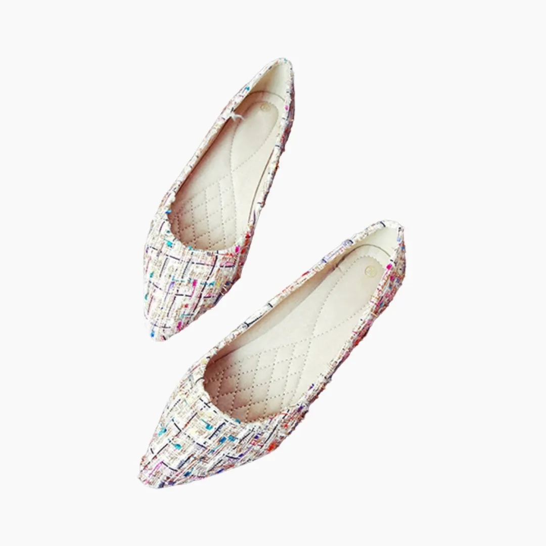 Pointed-Toe, Slip-On: Ballet Flats