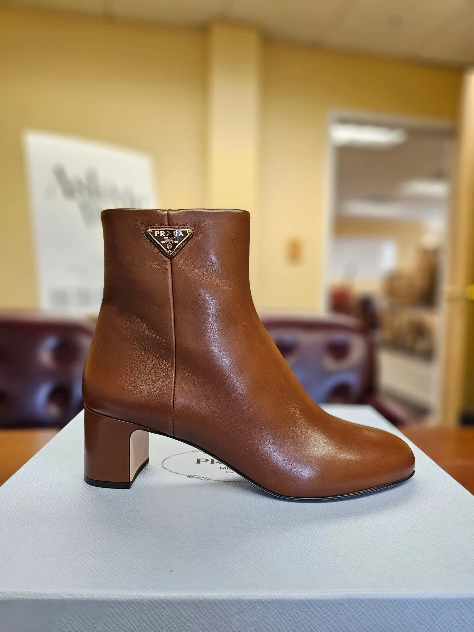 Prada Leather Booties