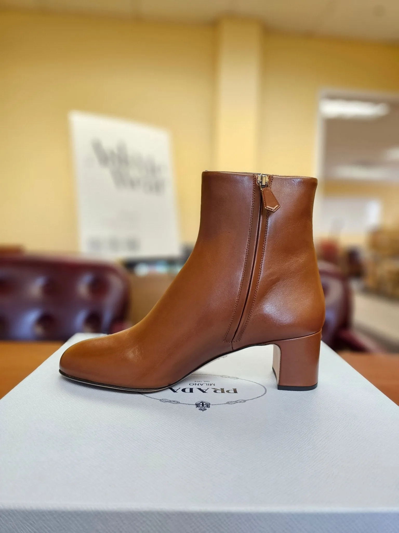 Prada Leather Booties