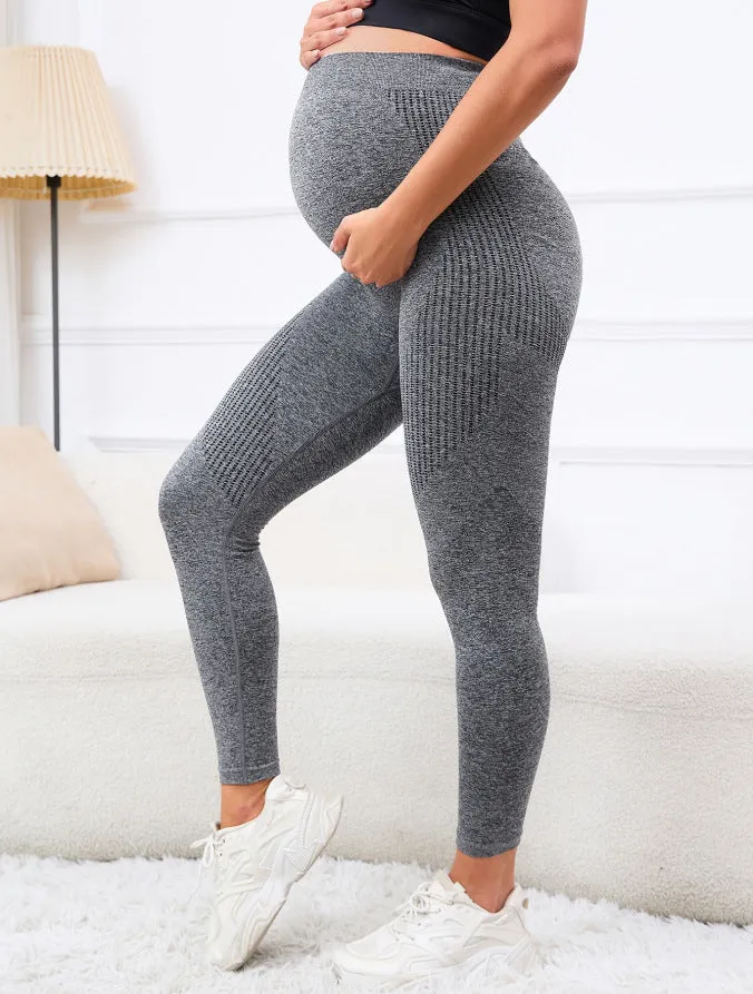 Pregnant Women's High-Waisted Supportive and Stretchy Maternity Leggings