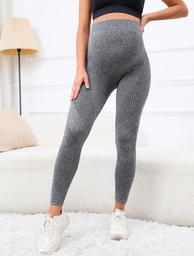 Pregnant Women's High-Waisted Supportive and Stretchy Maternity Leggings