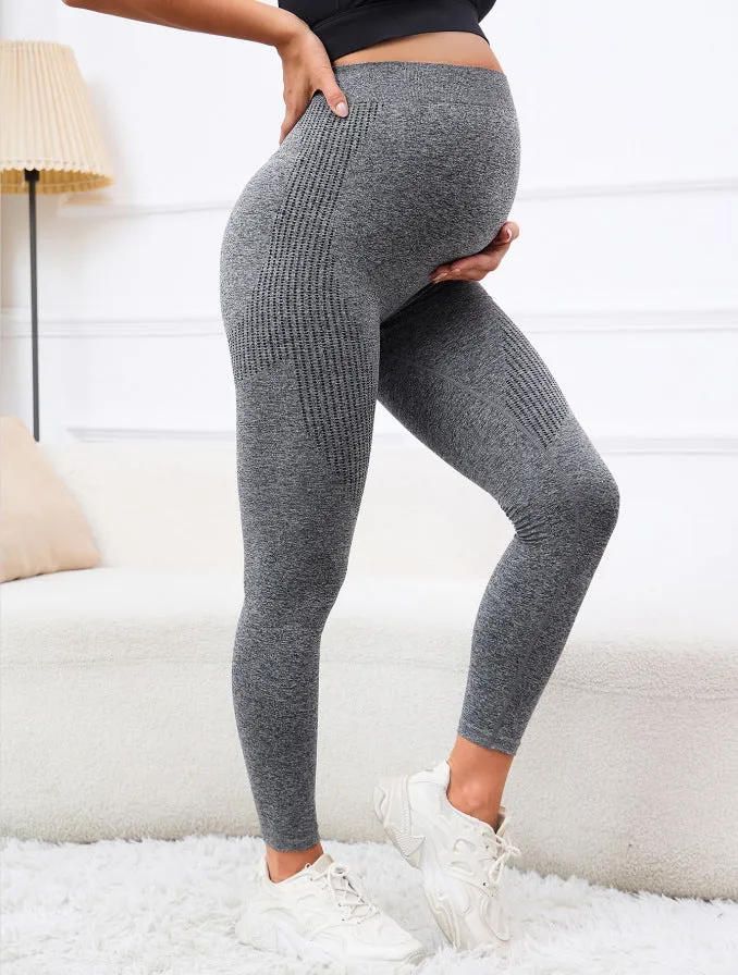 Pregnant Women's High-Waisted Supportive and Stretchy Maternity Leggings
