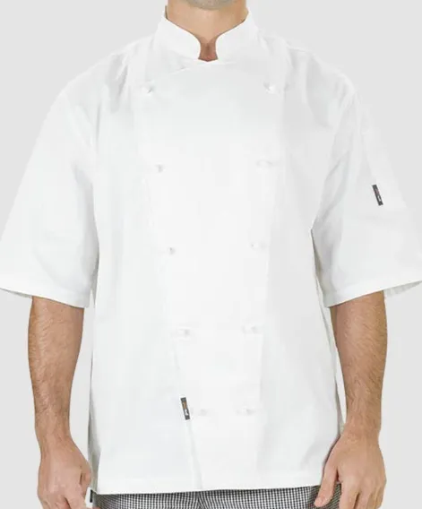 Prochef Jacket, Short Sleeve, White, X Large