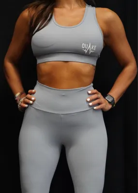 Quake Classic Sport Bra & Leggings Pair (Grey)