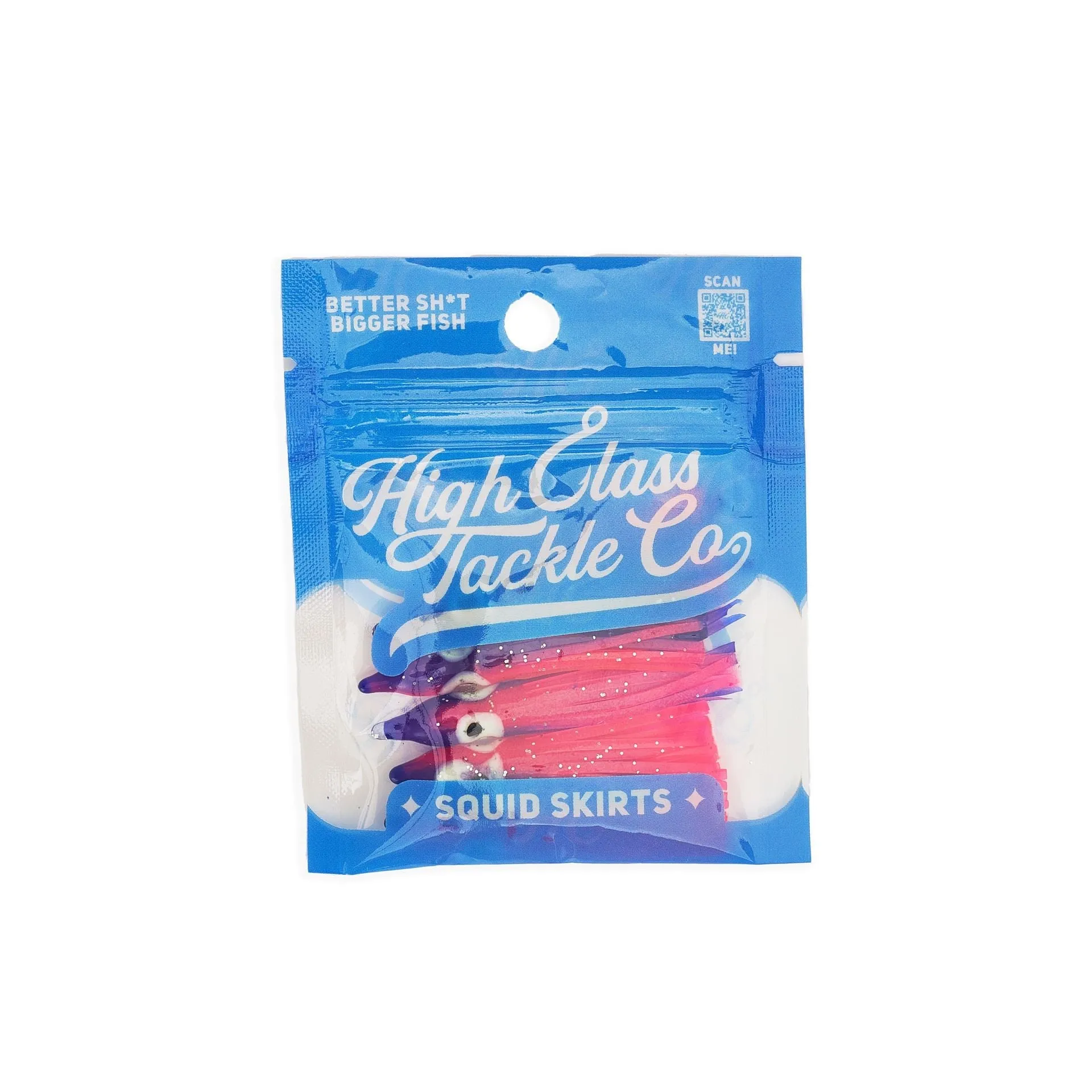 "Pinkity Drinkity" Hoochie Squid Skirts (5x PACK) 3.5"