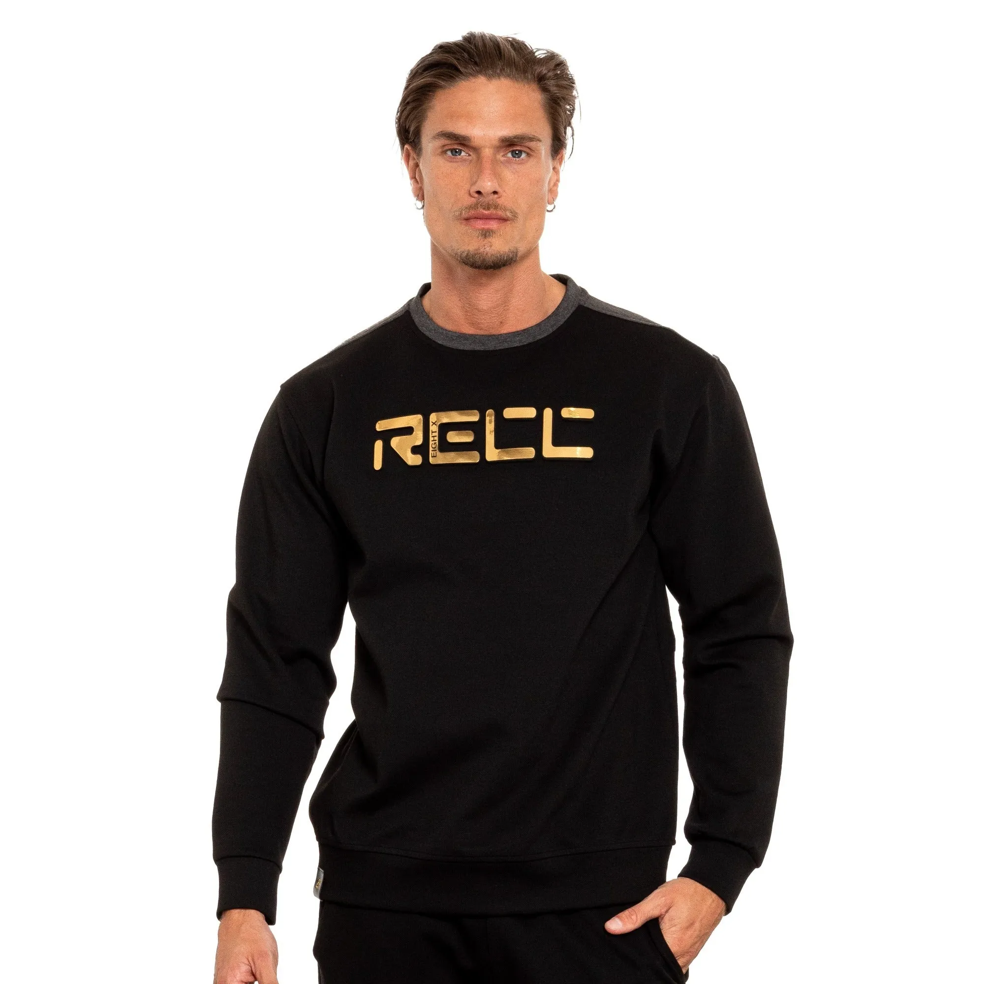 Recc Crewneck Pullover Sweatshirt - Black