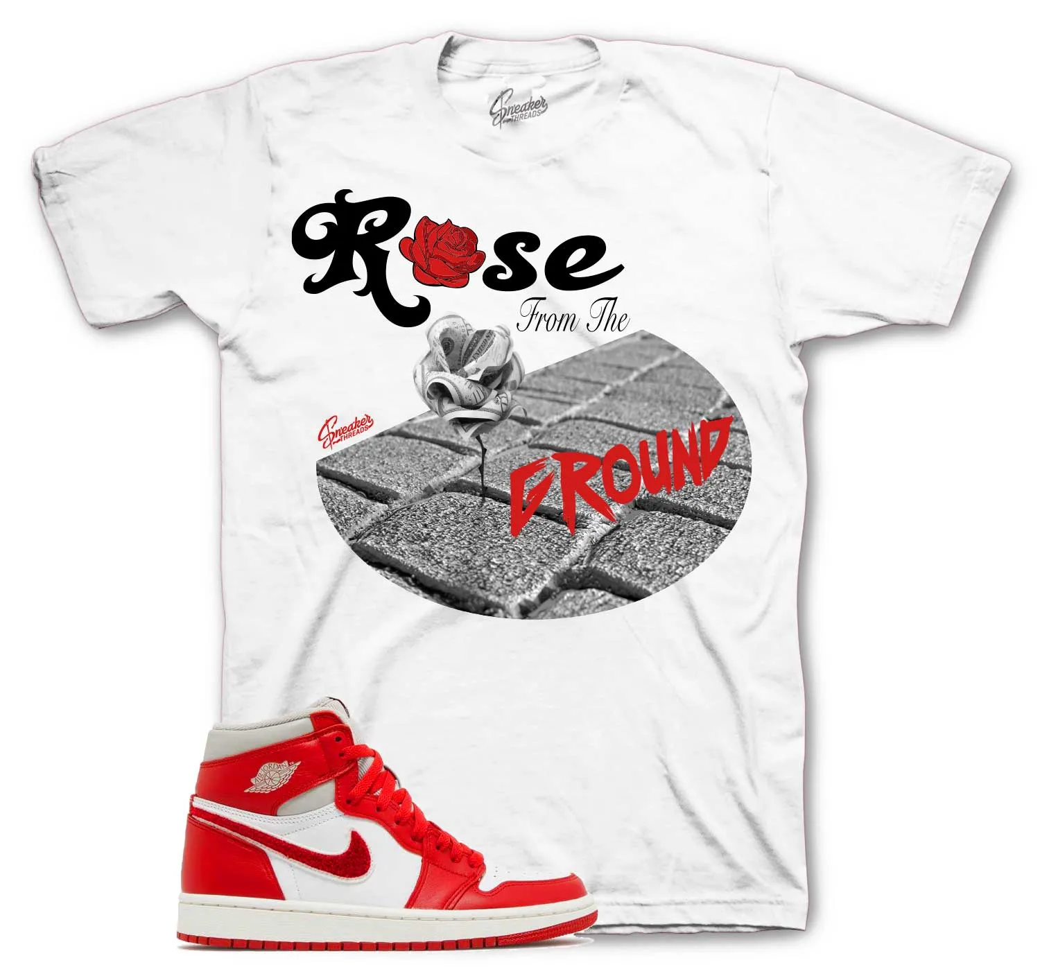 Retro 1 Newstalgia Ground Rose Shirt