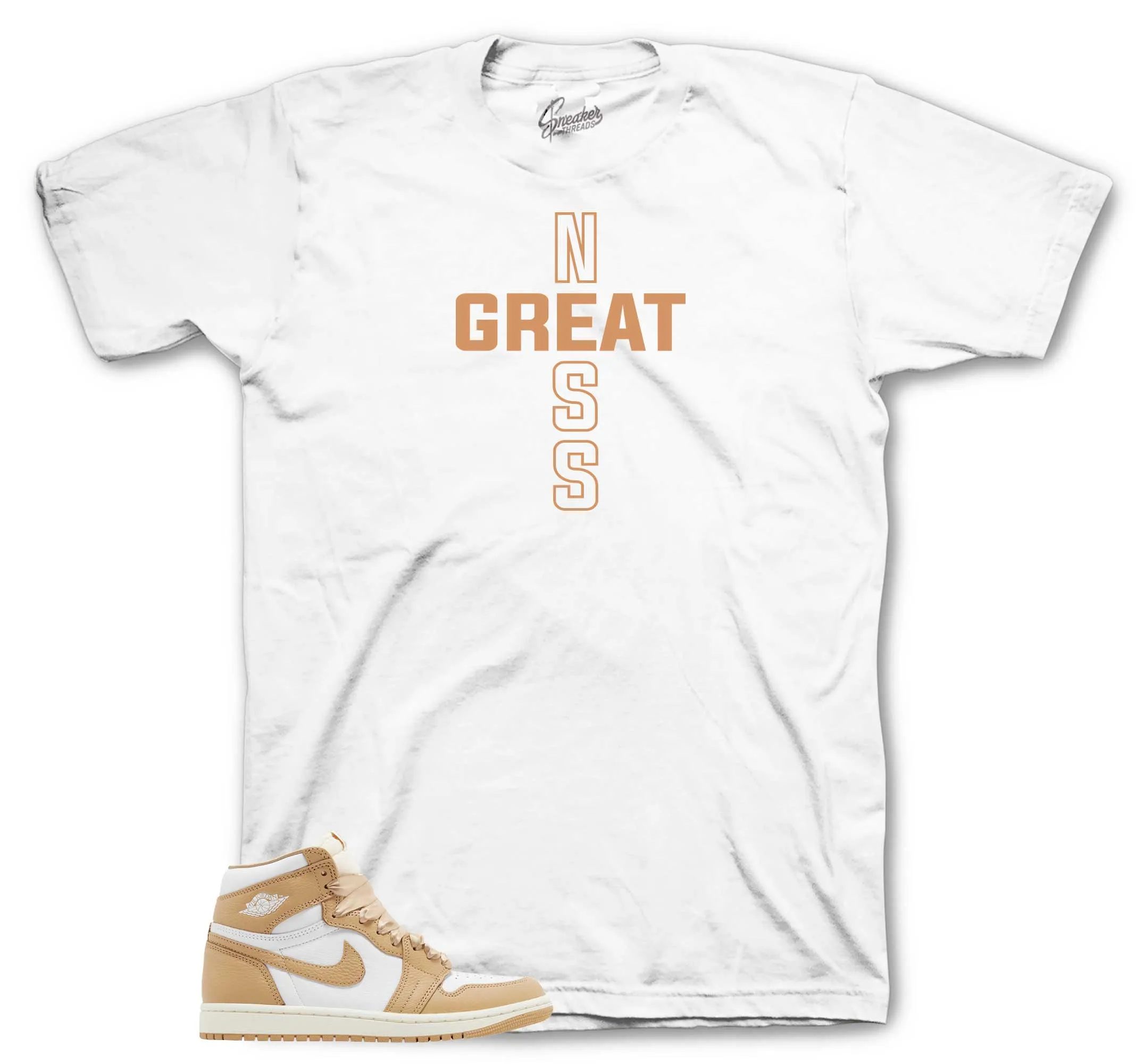 Retro 1 Praline Greatness Cross Shirt