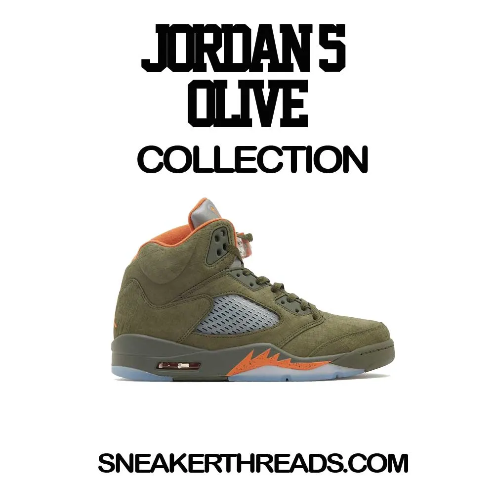 Retro 5 Olive Money Talk Shirt