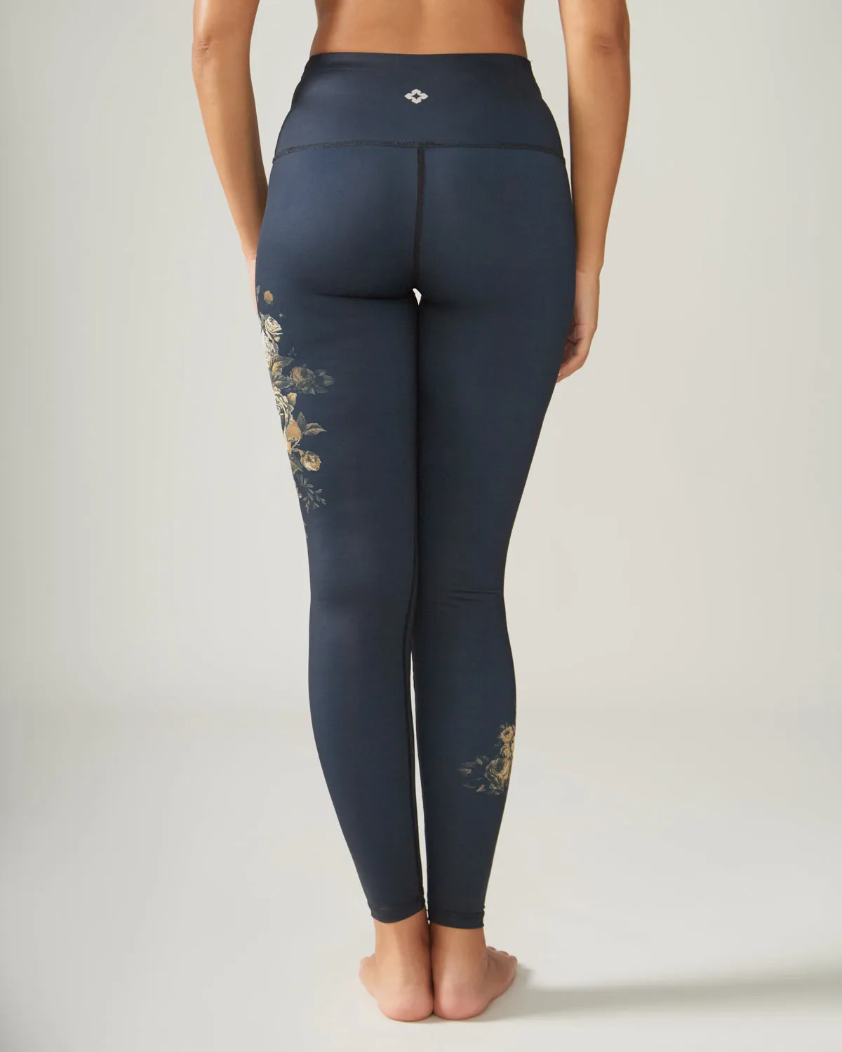 Reversible Ultralight High-Rise Legging - Charcoal English Garden
