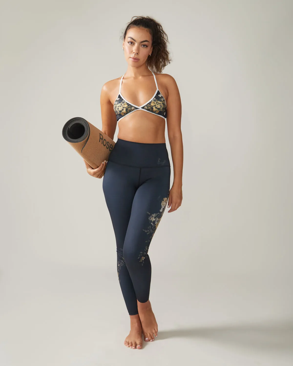 Reversible Ultralight High-Rise Legging - Charcoal English Garden