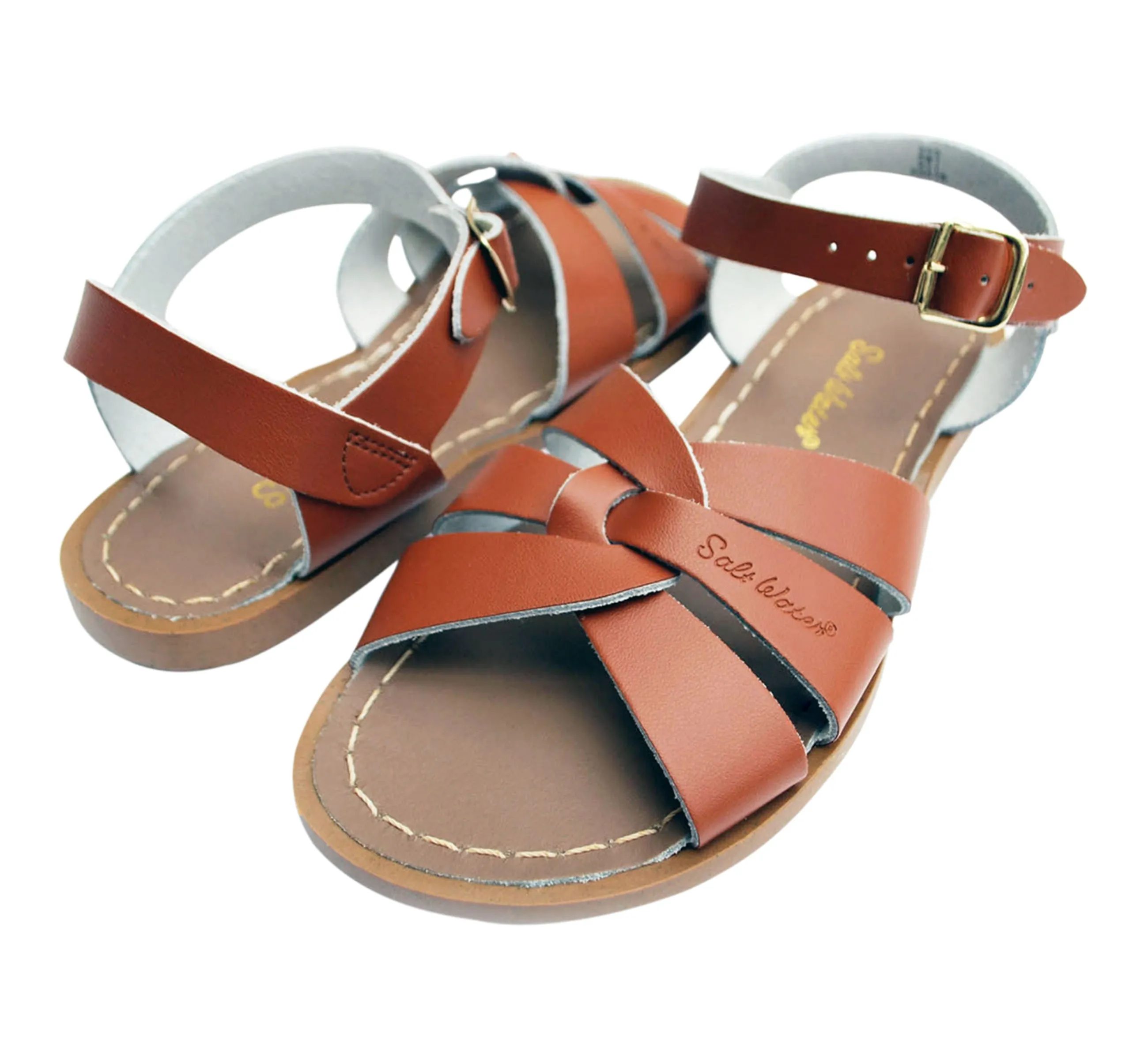 Salt-Water Original Girls Tan Sandal