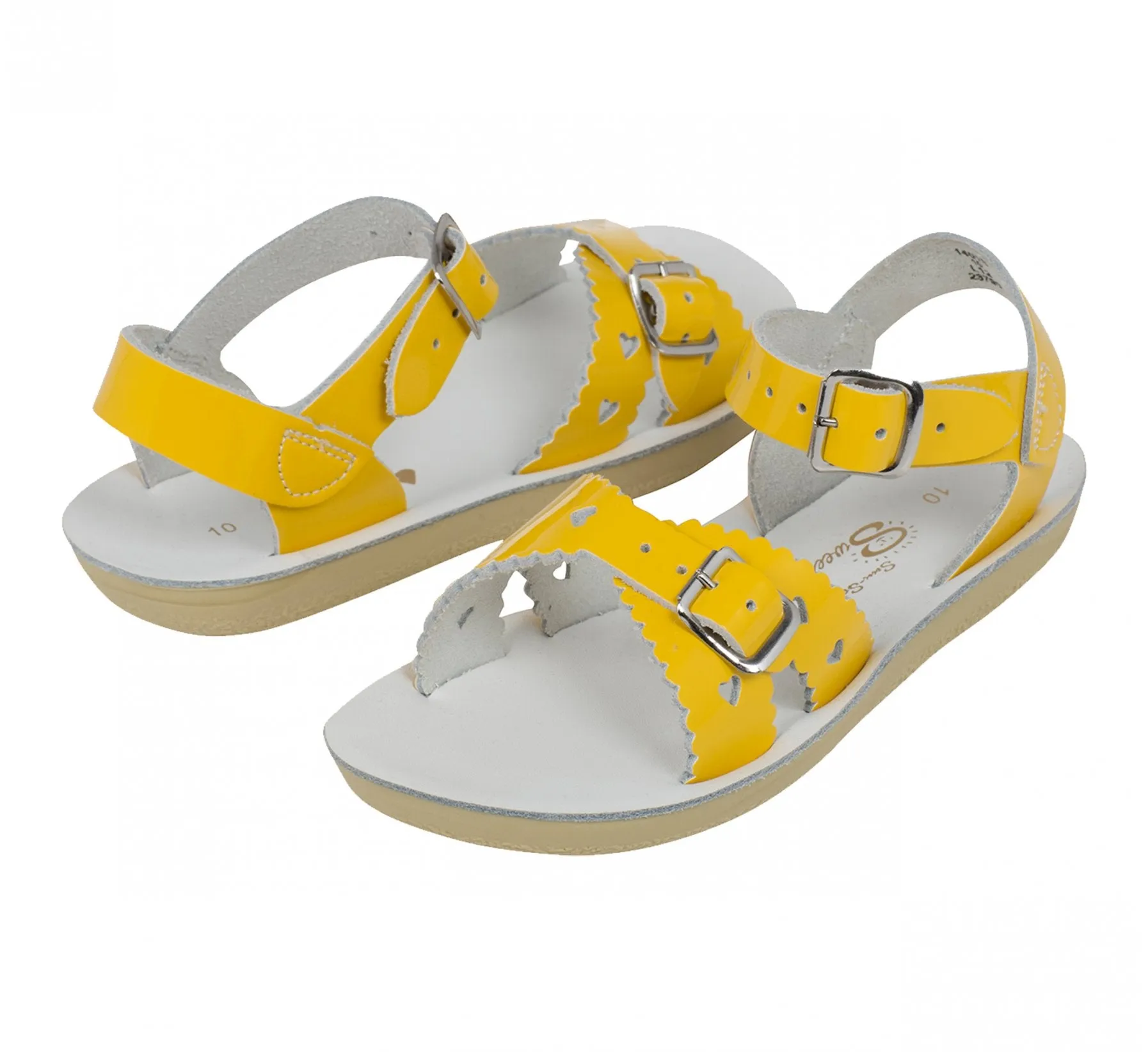 Salt Water Sandals Kids Sweetheart Sandal - Shiny Yellow