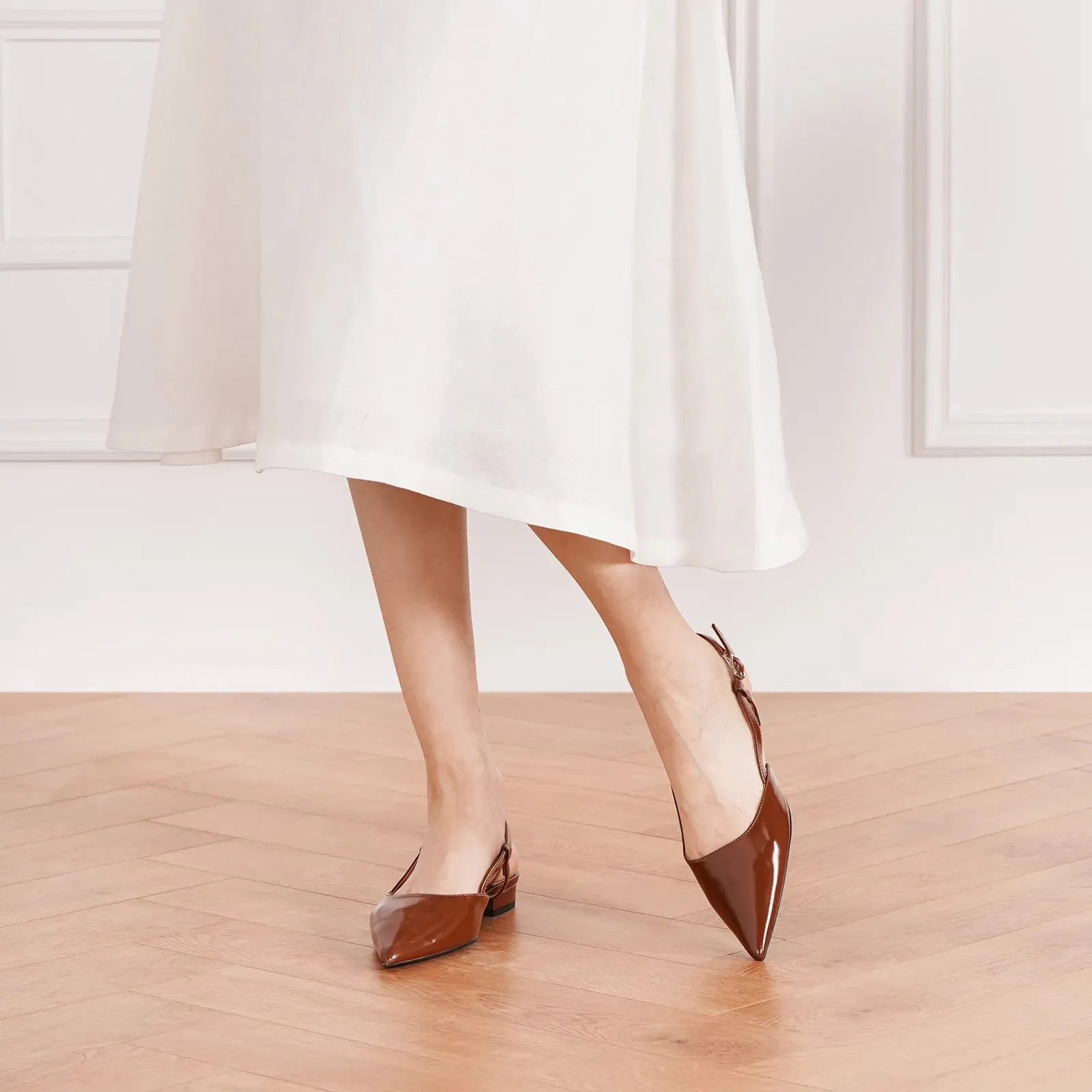 Sleek Slingback Flats (Freya)