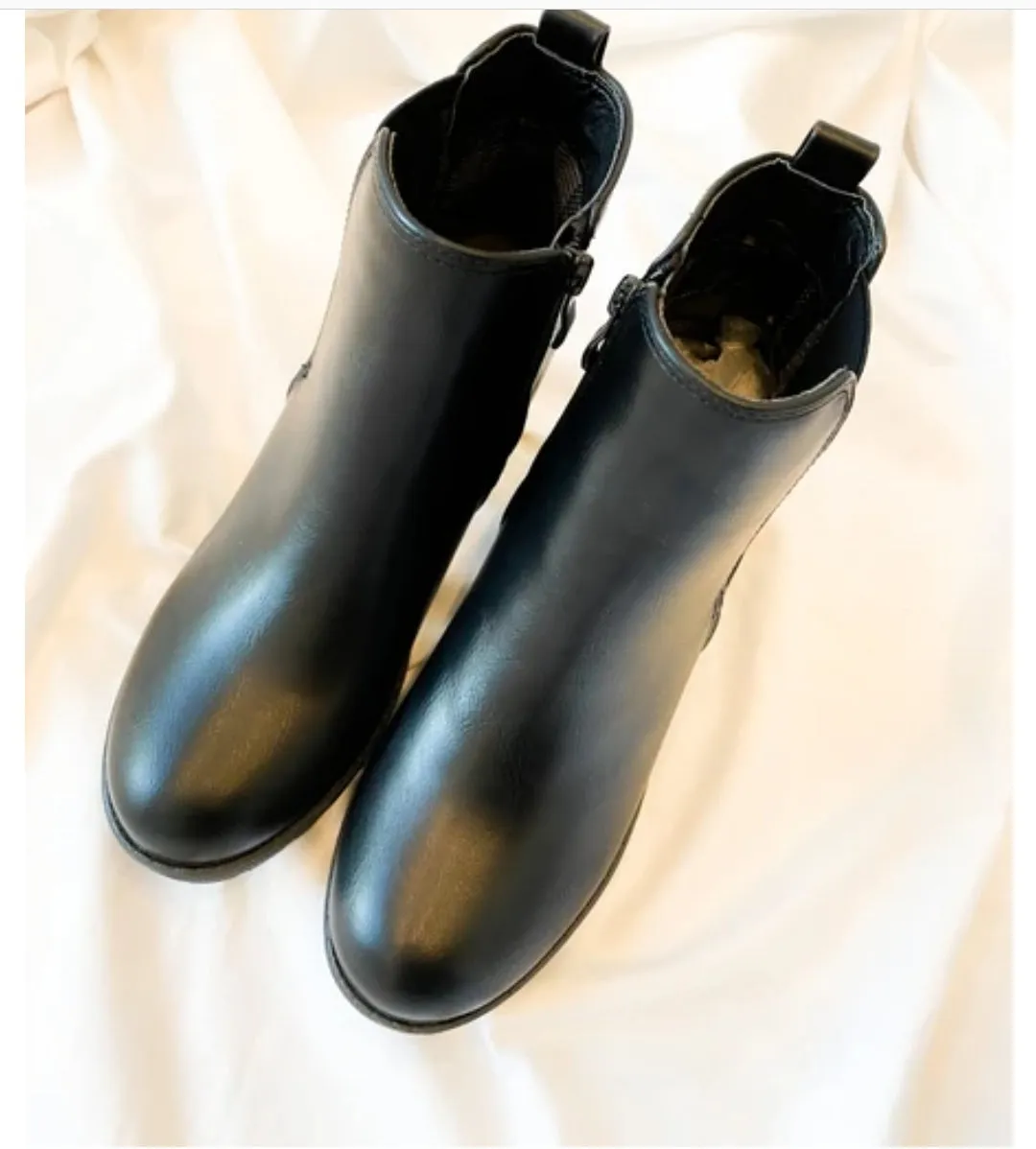 Slip On Platform Ankle Boots